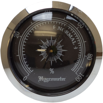 Hygrometer Rund, Schwarz