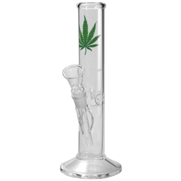 Glasbong ICE Hanfblatt