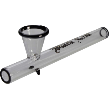 Glaspfeife Hanfblatt, 20cm