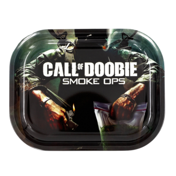 Rolling Tray Small – Call of Doobie, 14 x 18cm