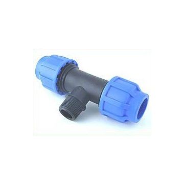 T-Stück 25 mm auf 3/4 Zoll AG auf 25 mm, verschraubt