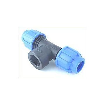 T-Stück 20 mm auf 3/4 Zoll IG auf 20 mm, verschraubt