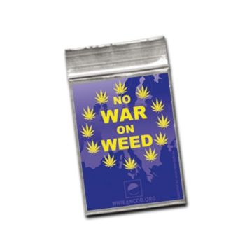 Schnellverschlußbeutel War on Weed 40 x 60 mm, 100 Stück