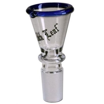 Glaskopf mit blauem Rand 18er