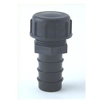 Endstopfen 20 mm 3/4 Zoll mit Endkappe, PE 3/4 Zoll IG