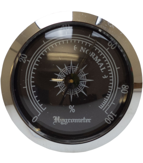 Hygrometer Rund, Schwarz